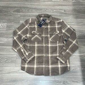 Distortion shirt jacket flannel. NWT